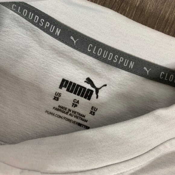 Puma Train Cloudspun Crew Neck Sweater Nimbus Cloud Heather Grey Size XS - Picture 11 of 15